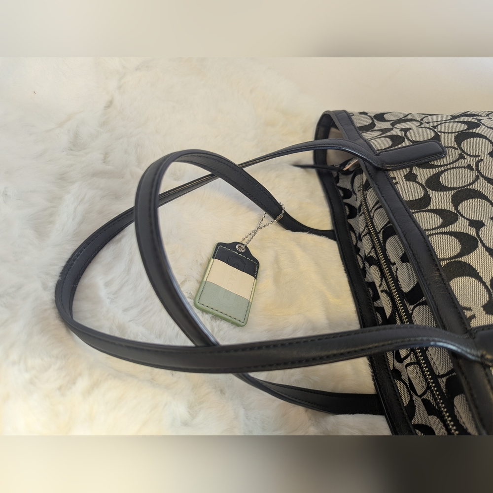 Coach Black and Gray Women's Tote Bag - Picture 4 of 8